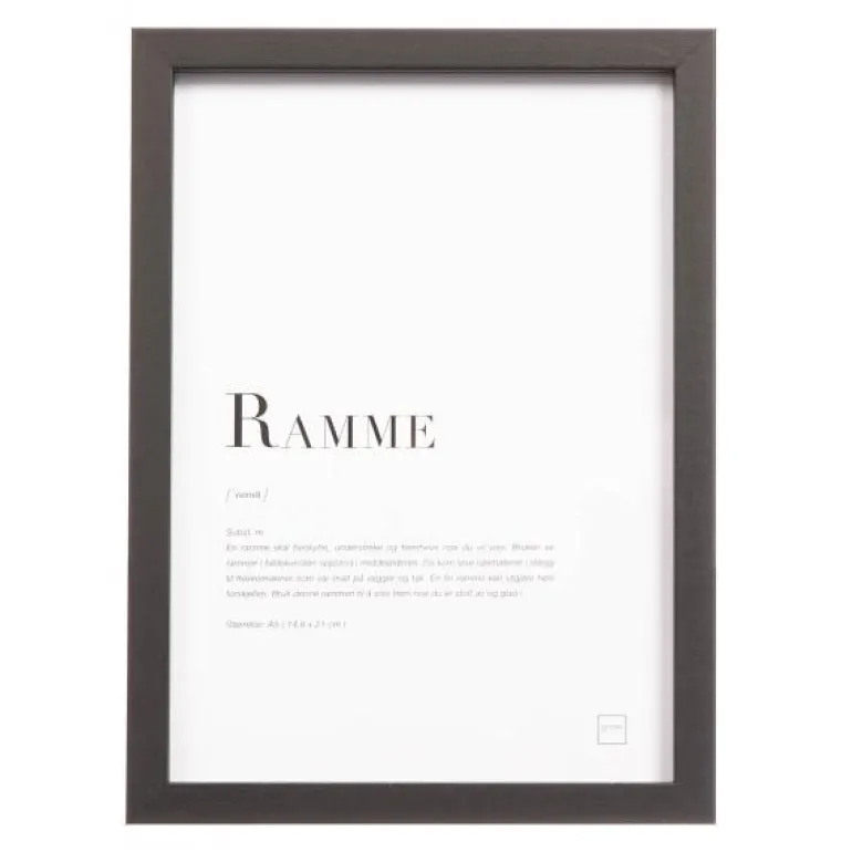 Ramme A5 2x14,8x21 cm svart