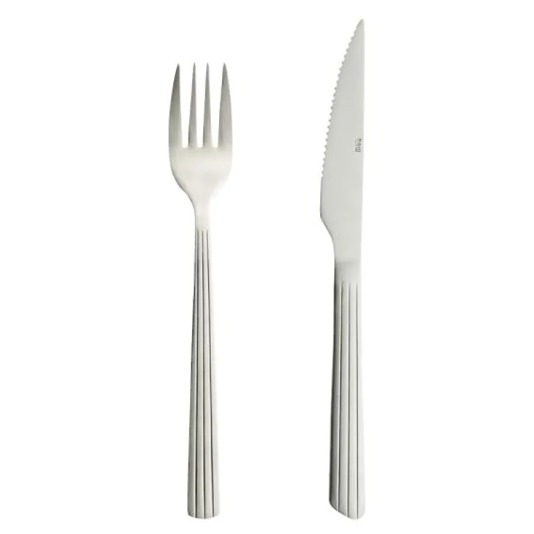 RAW grill bestikksett 8 deler matt stål