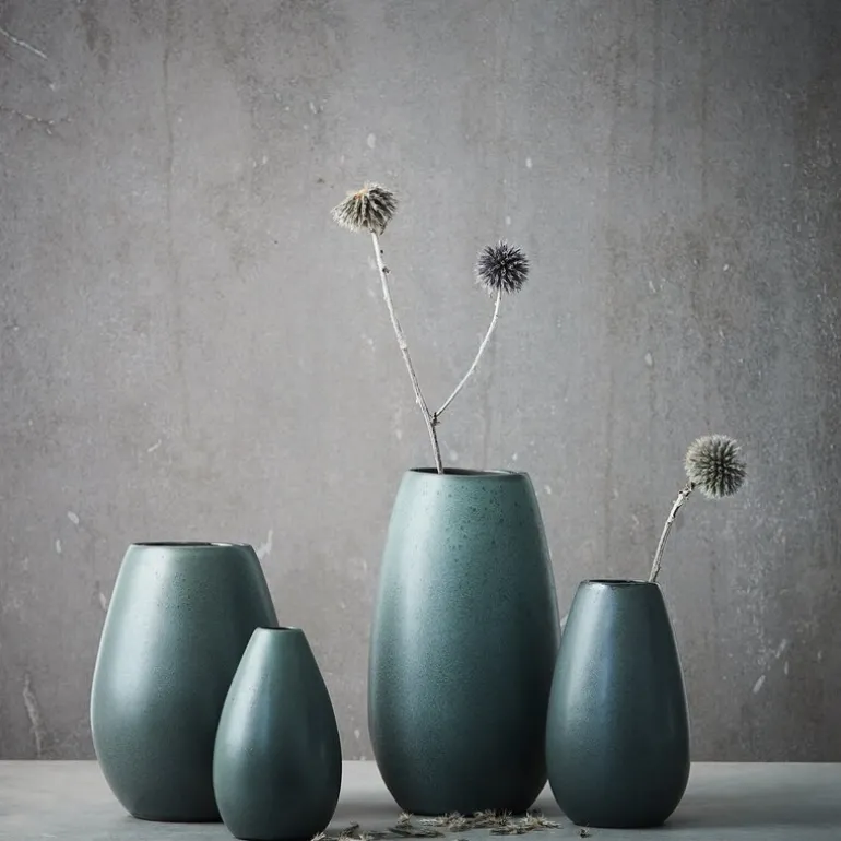 RAW Northern Green vase 5x16 cm