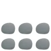RAW Organic glassbrikke 12x10 cm 6 stk grey