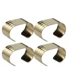 RAW serviettring 4 stk champagne gold