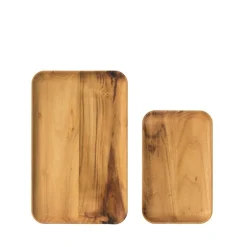 RAW Teak tallerken 23,7x14,9 cm