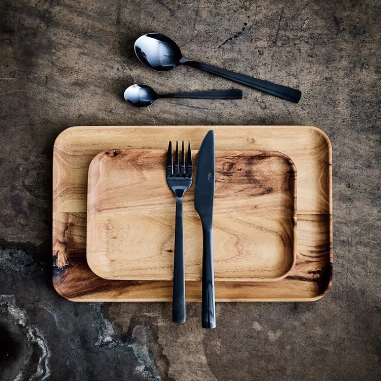 RAW Teak tallerken 23,7x14,9 cm
