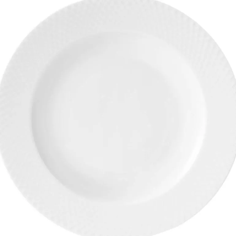 Rhombe dyp tallerken 23 cm hvit