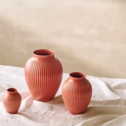 Ripple vase 20 cm korall