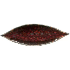 Riviera asjett laurbær 18x5,7 cm granat/svart