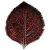 Riviera tallerken hortensia 22x19 cm granat/svart spet