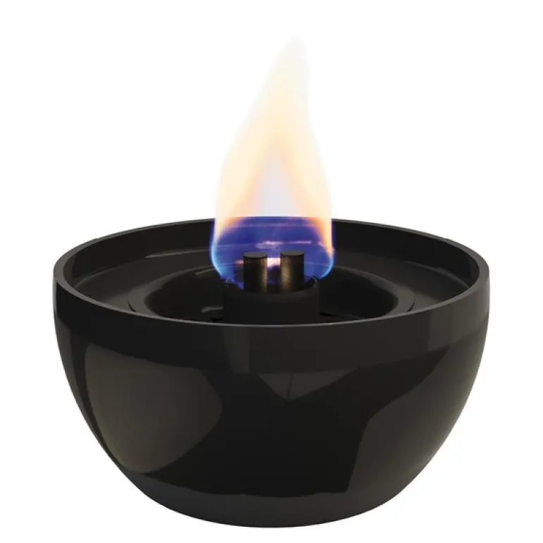 Rose bordlykt 14 cm svart
