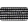 Räsymatto brett 15x32 cm hvit/svart
