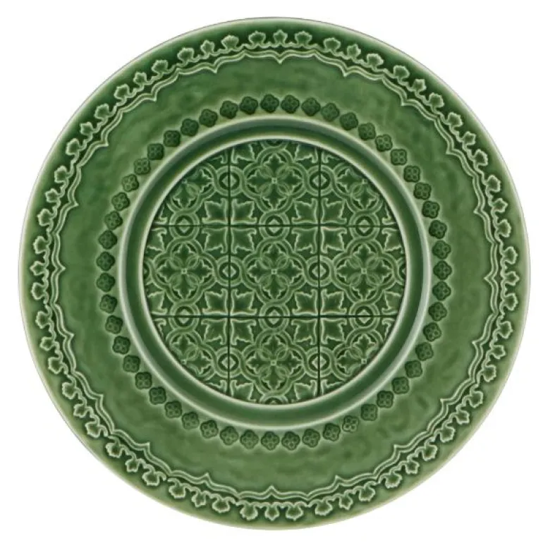 Rua Nova tallerken flat 22 cm grønn