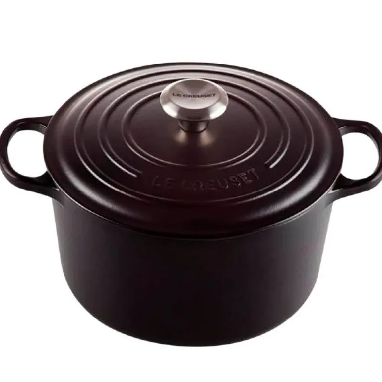 Rund støpejernsgryte 5L/24 cm matte black
