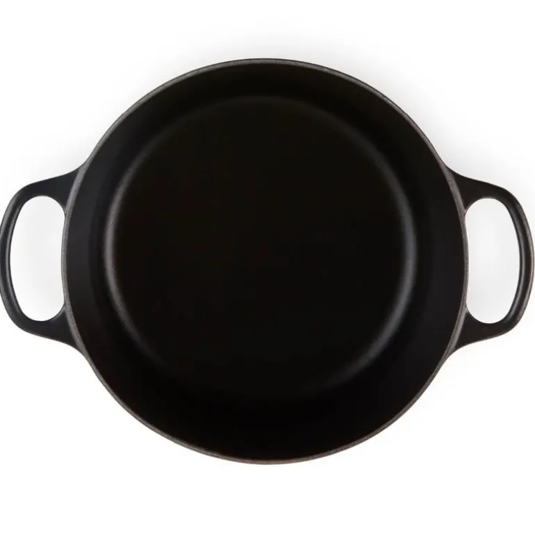 Rund støpejernsgryte 5L/24 cm matte black