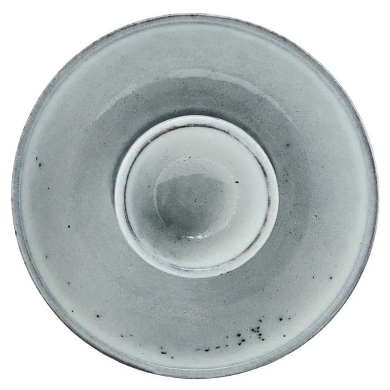 Rustic eggeglass 10 cm grå/blå