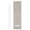 Rustic kronelys med spiss topp 2,1x29 cm pure white