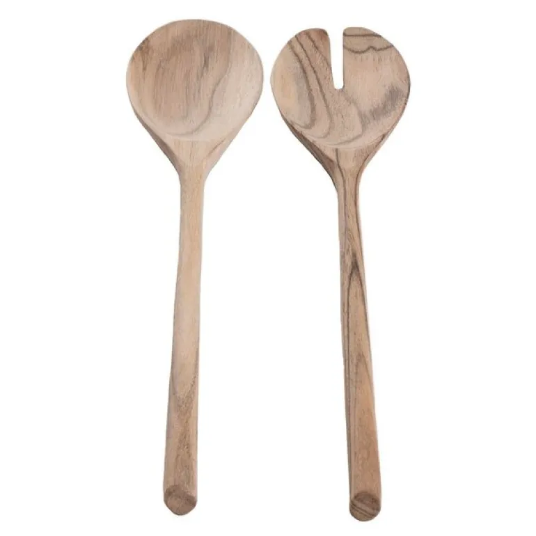 Salatbestikk 31 cm 2 deler akasietre