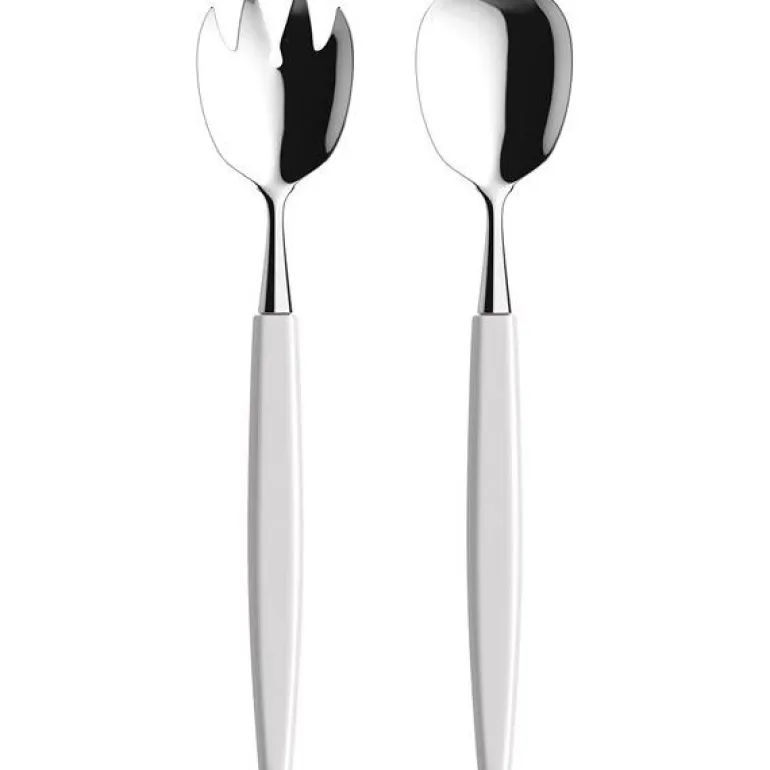 Salatbestikk 25,5 cm hvit