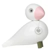 Sangfugl Love 15,5 cm hvit/rosa