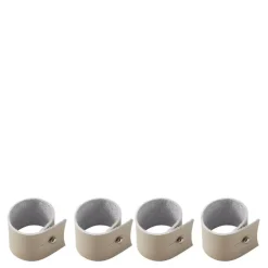Selah serviettring 4 stk 4,5x3,5 cm beige