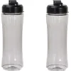 Select drikkeflaske 0,6L 2 stk klar/svart