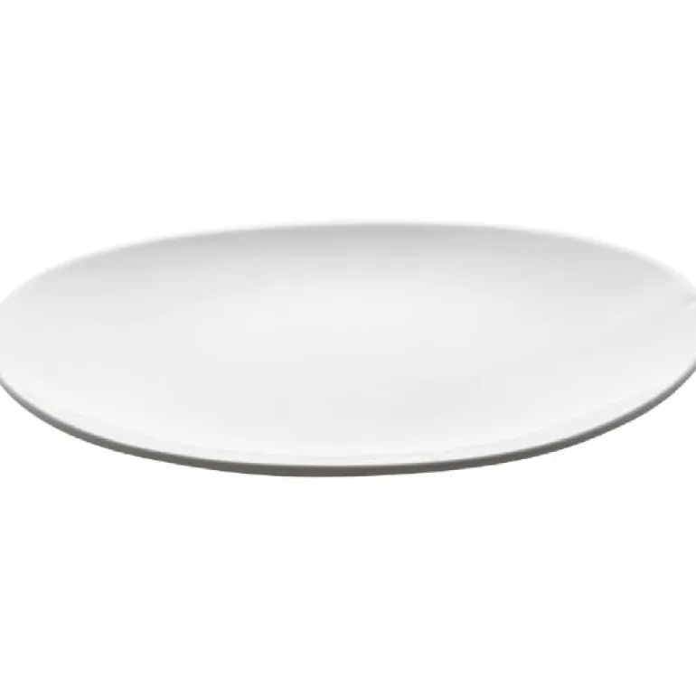 Shell middagstallerken 27,5x28,5 cm hvit