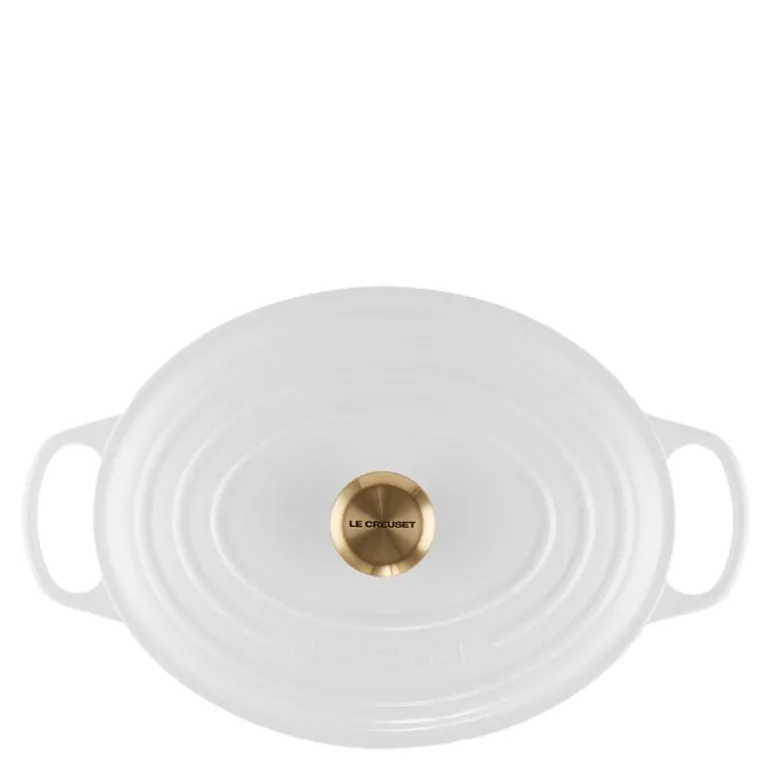 Signature oval støpejernsgryte 31 cm 6,3L white