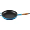 Signature stekepanne m/trehåndtak 28 cm azure