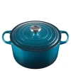 Signature støpejernsgryte rund 26 cm 6,3L deep teal