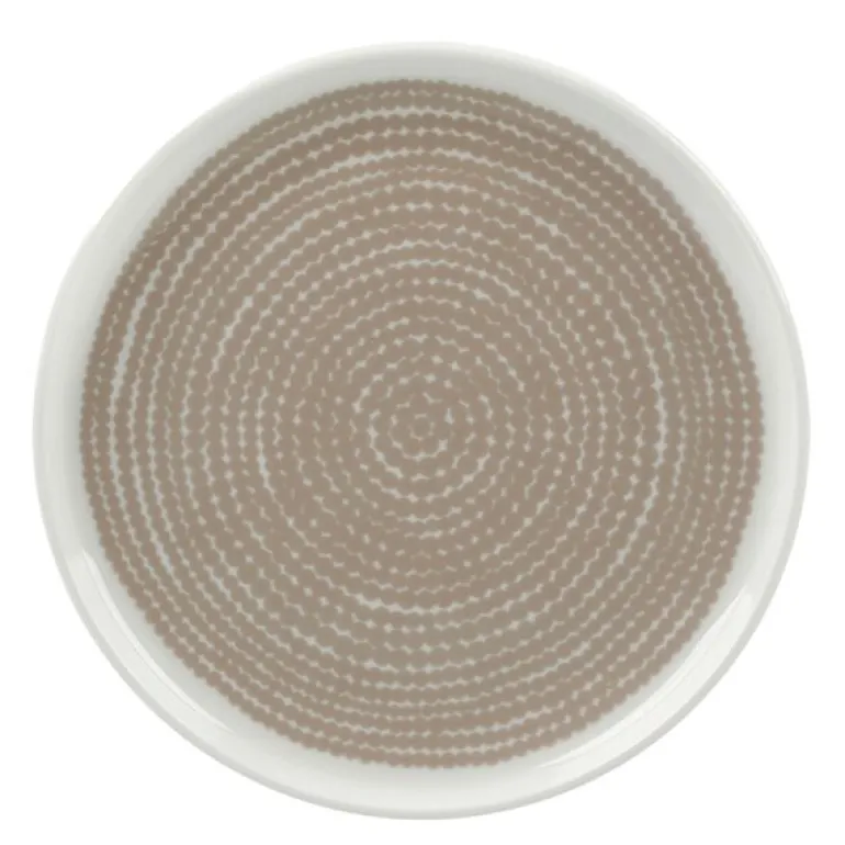 Siirtolapuutarha asjett 13,5 cm hvit/beige