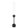 Silhouette lysestake 14,5 cm svart