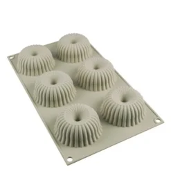 Silikonform mini Raggio 6 stk 6,7x3,3 cm