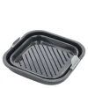 Silikonform til airfryer firkantet 19x19x6 cm grå