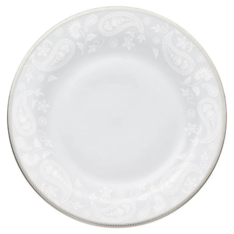 Silver Paisley rundt fat 32 cm