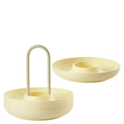 Singles eggeglass m. holder 4 stk limestone