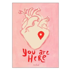 Sissan Richardt poster 30x40 cm you are here