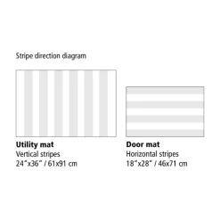 Skinny Stripe dørmatte 46x71 cm bright multi