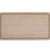 Skjærefjøl m/rand 50x27 cm eik natur