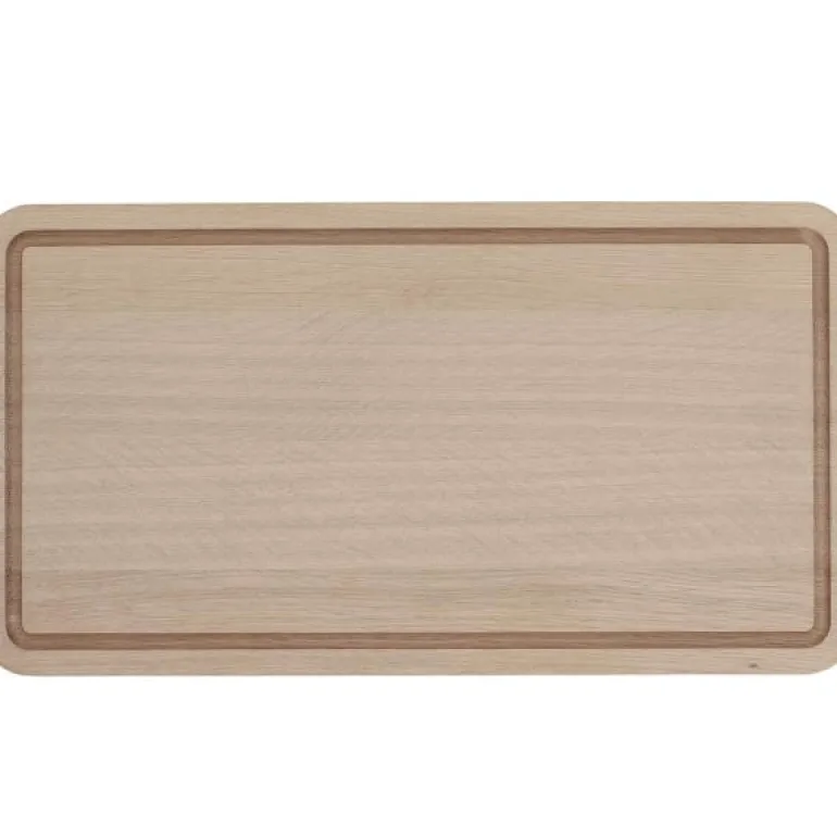 Skjærefjøl m/rand 50x27 cm eik natur