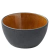 Skål 12 cm svart/amber