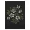 Skumringsblomst håndkle 35x50 cm grønn