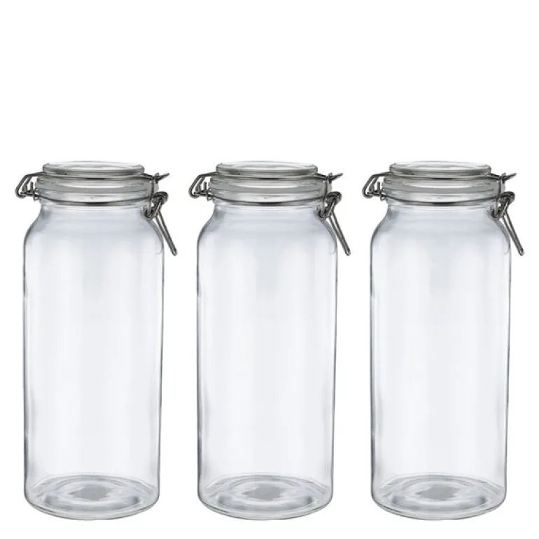 Sogn glasskrukke sett 1,2L 3 stk klar