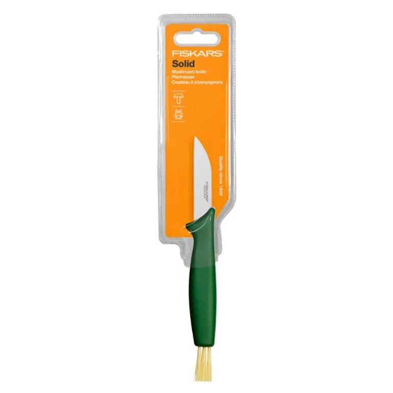 Solid soppkniv med børste 21 cm