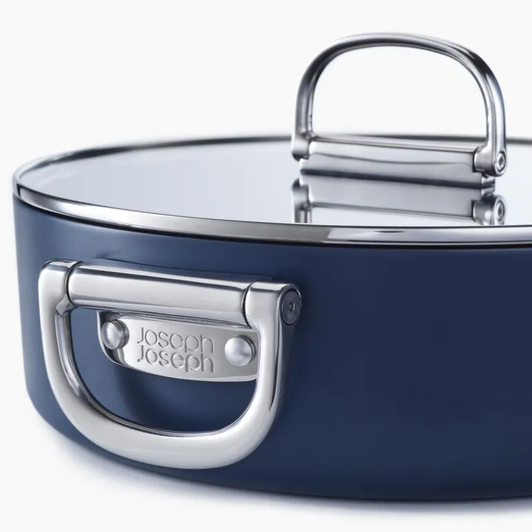 Space kasserolle m/lokk 28 cm 4,5L midnight blue