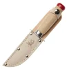 Speiderkniv butt tupp 18,5 cm tre/rød