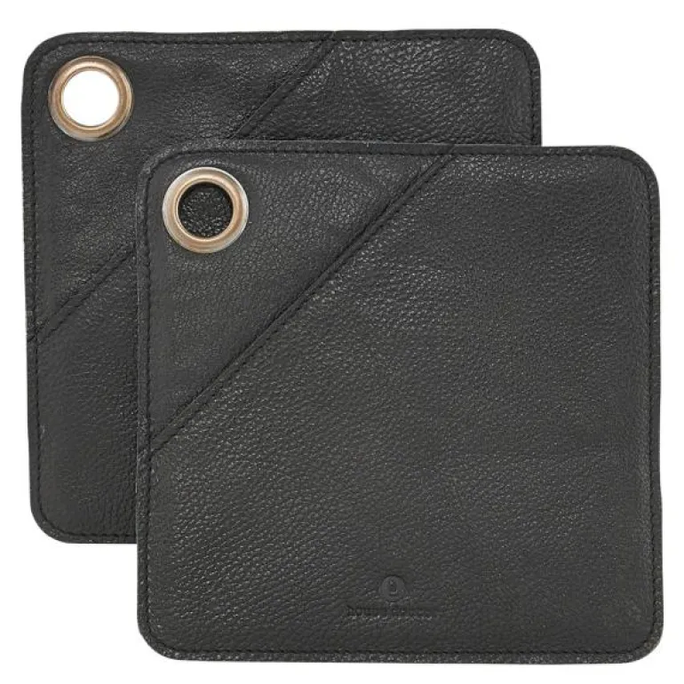 Square gryteklut 20,5 cm 2 stk svart