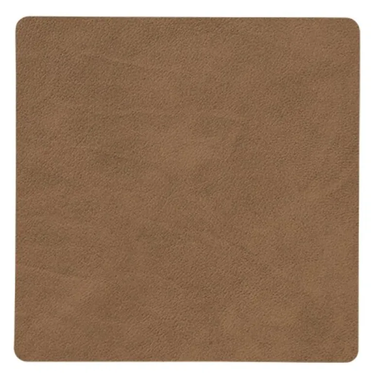Square Nupo glassbrikke brun