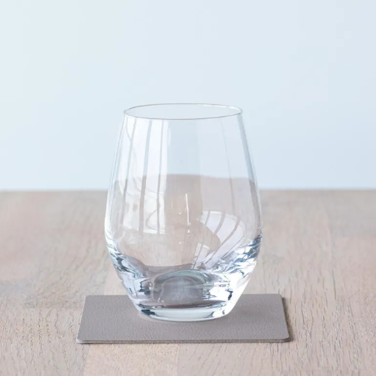 Square Nupo glassbrikke 10x10 cm clay brown