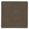 Square Nupo glassbrikke 10x10 cm caviar