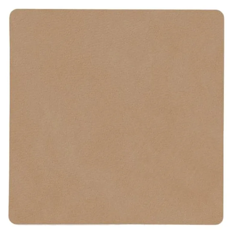 Square Nupo glassbrikke 10x10 cm nougat