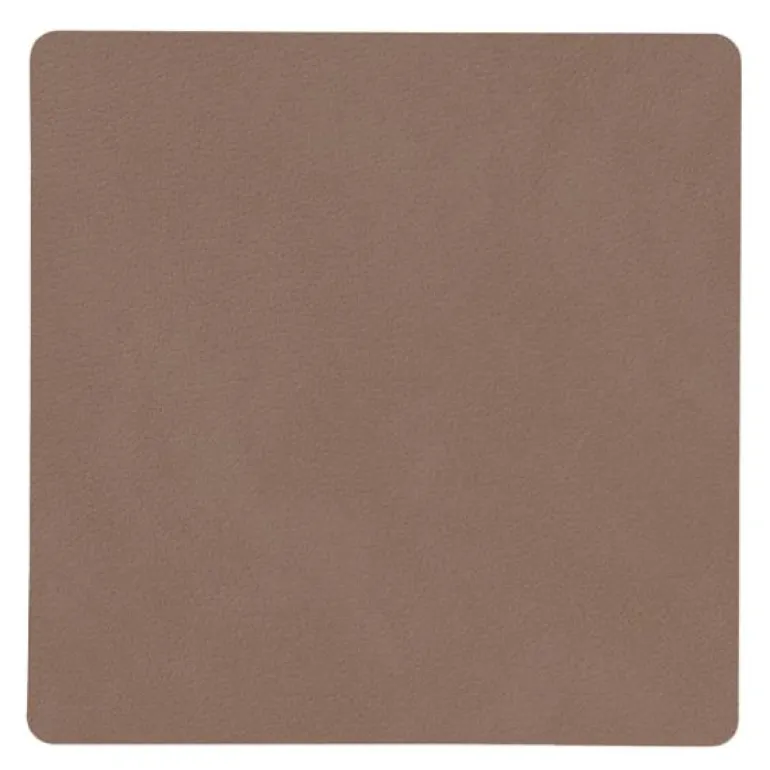 Square Nupo glassbrikke 10x10 cm truffle