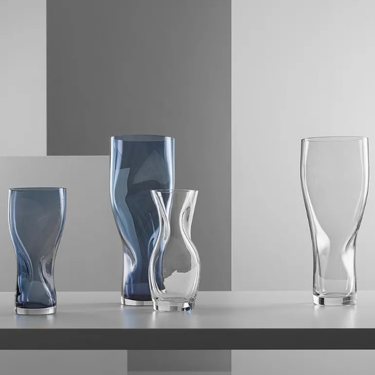 Squeeze vase 34 cm klar